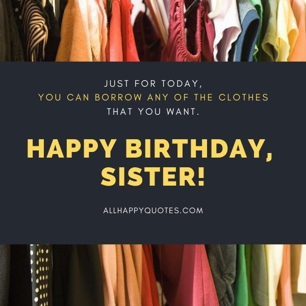 Best Birthday Message For Sister
