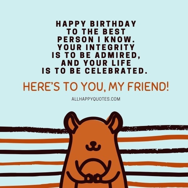 Birthday Message To A Friend