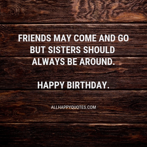 Birthday Thoughts For Sister