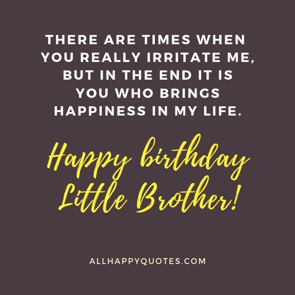 Birthday Wishes For Little Brother Funny