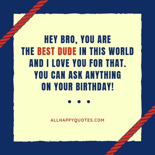 Birthday Wishes For My Younger Brother