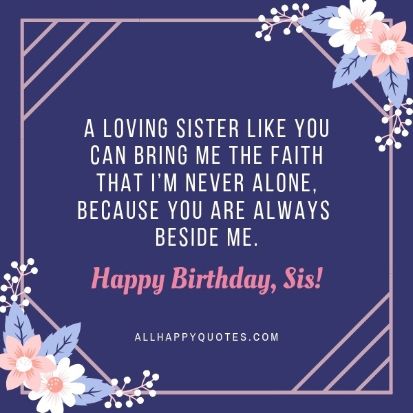 Birthday Wishes For Sister Quotes