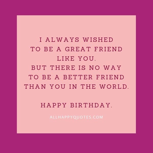 Birthday Wishes In English For Friend