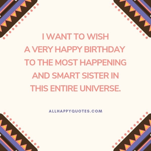 Birthday Wishes To My Sister