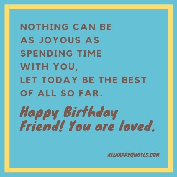 Happy Birthday Message For Best Friend