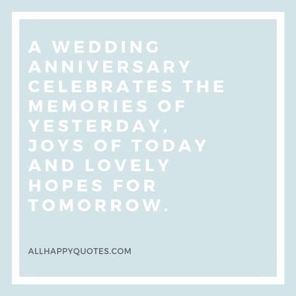 Happy Wedding Anniversary Quotes