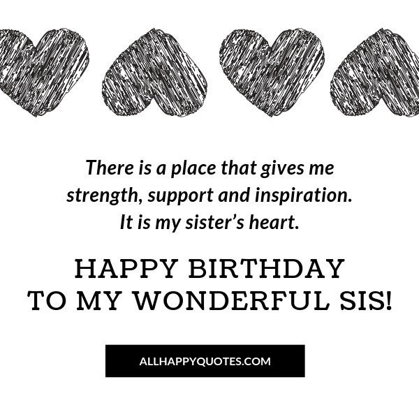 Inspirational Birthday Wishes For Sister