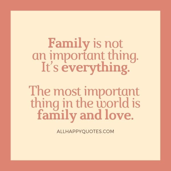 Value Of Family Quotes