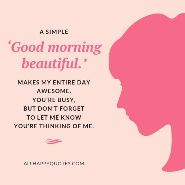 Good Morning Beautiful Quotes