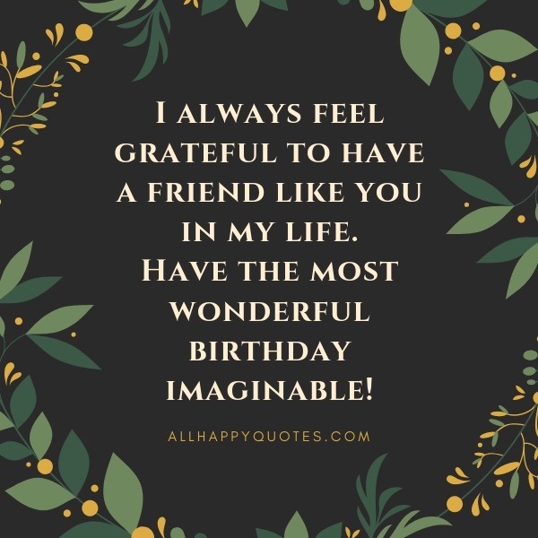 Happy Birthday Message For Best Friend