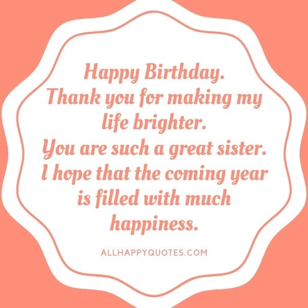 Happy Birthday Message To My Sister In Law