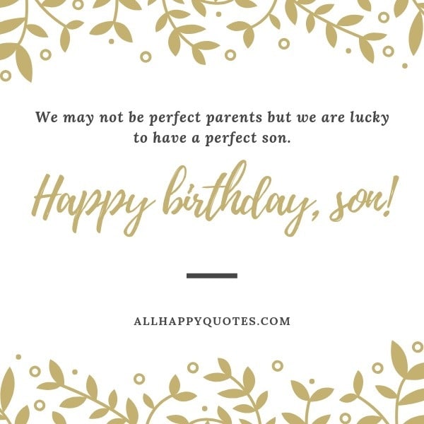 Happy Birthday Message To My Son