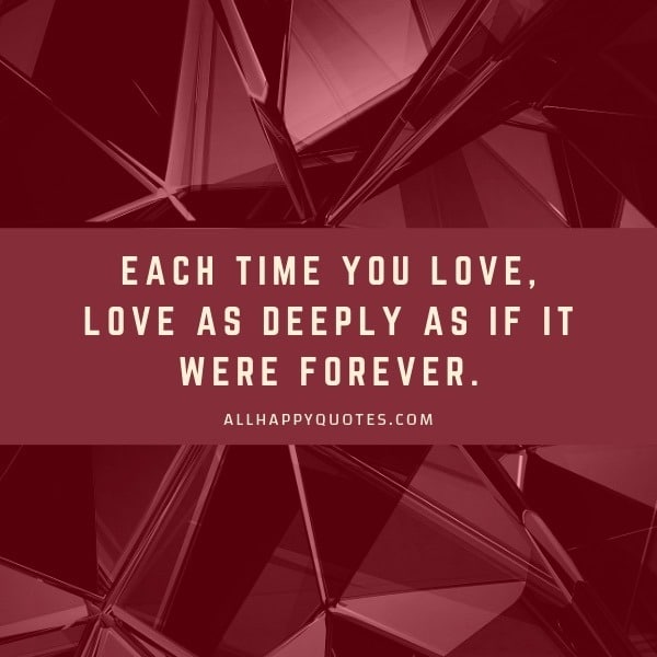 each time you love