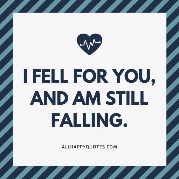 i fell for you