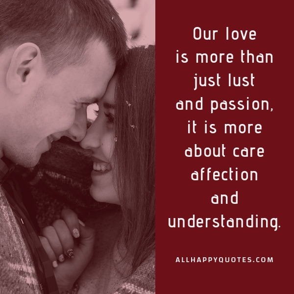 our love is more than just lust