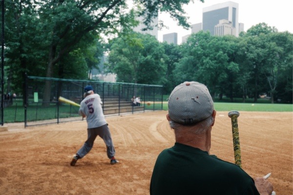 play baseball at the park