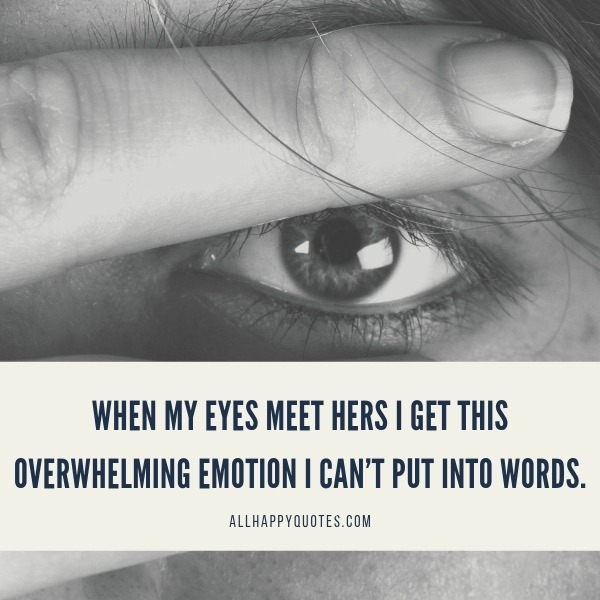 when my eyes meet hers