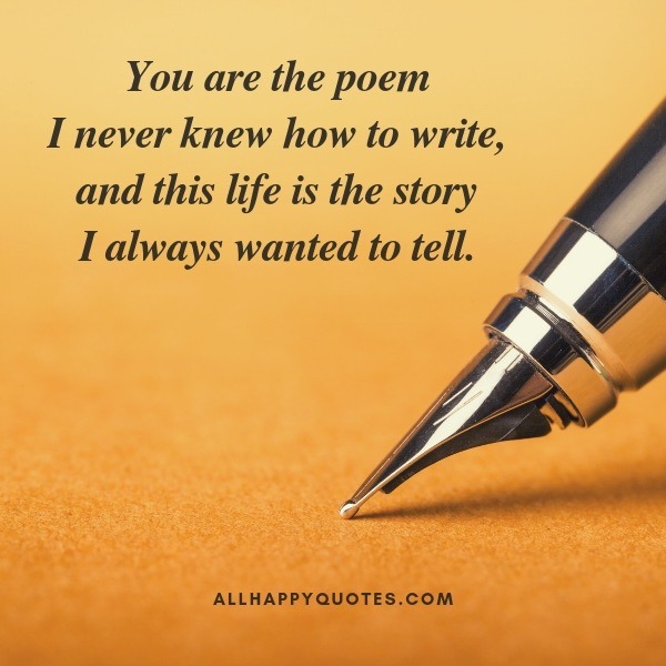 you are the poem