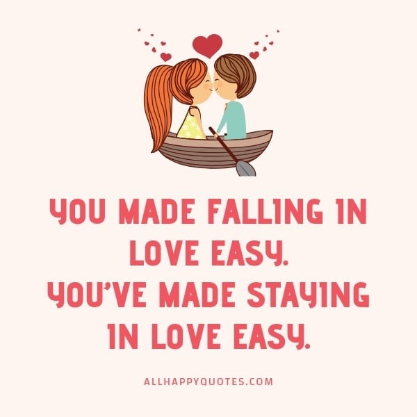 you made falling in love easy