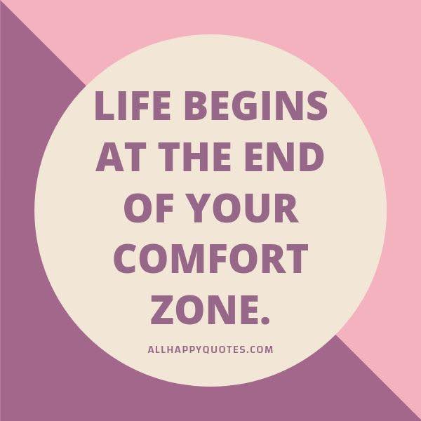 at the end of your comfort zone