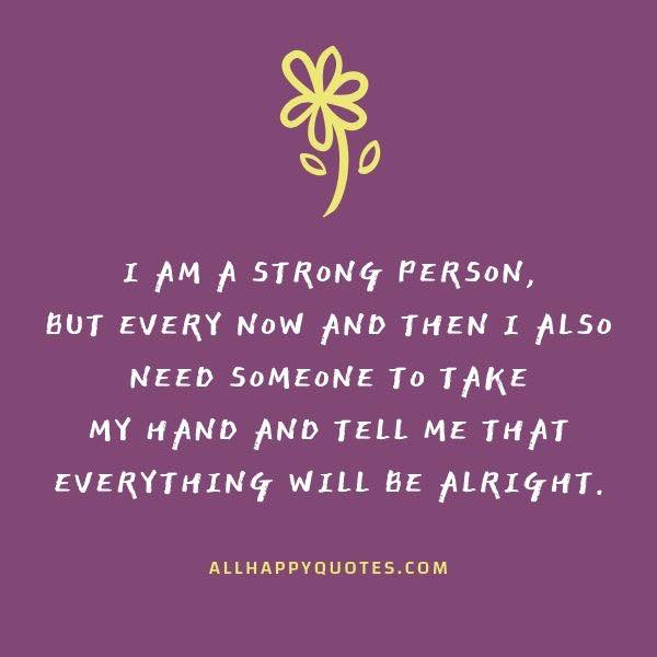 i am a strong person