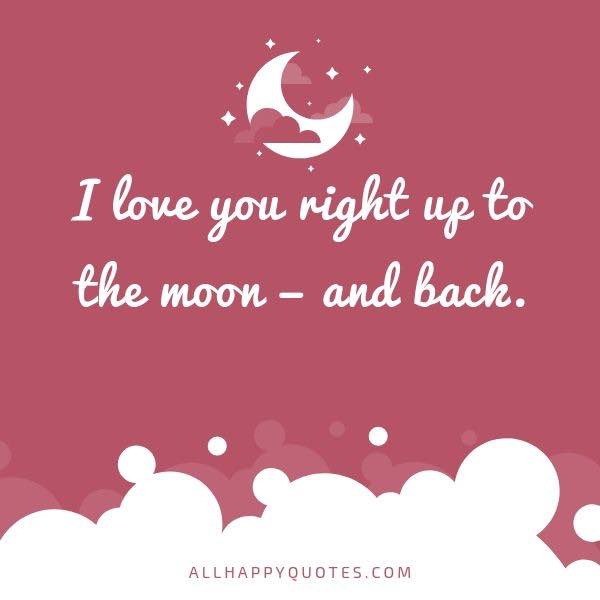 i love you to the moon and back quotes