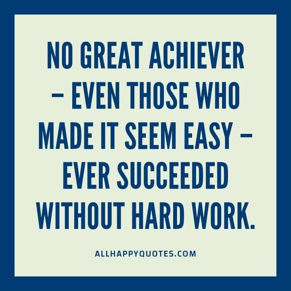 no great achiever