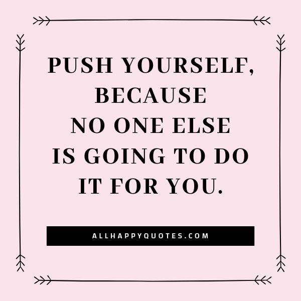 push yourself