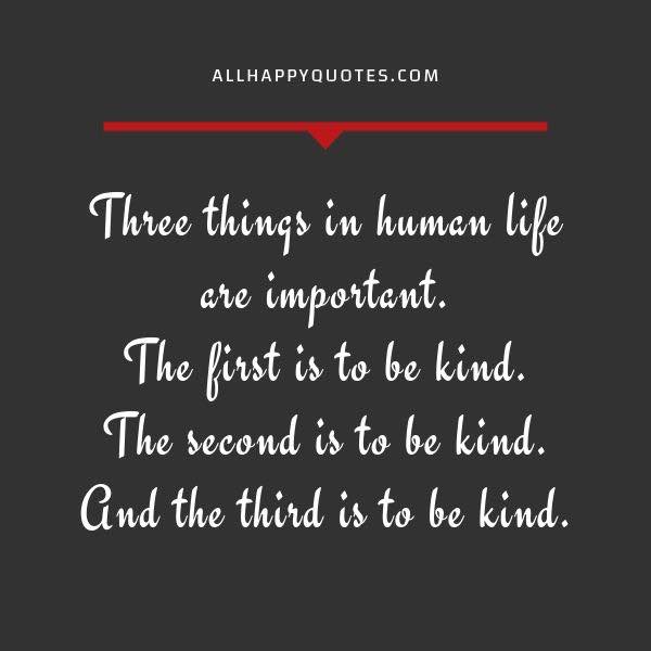 three things in human life