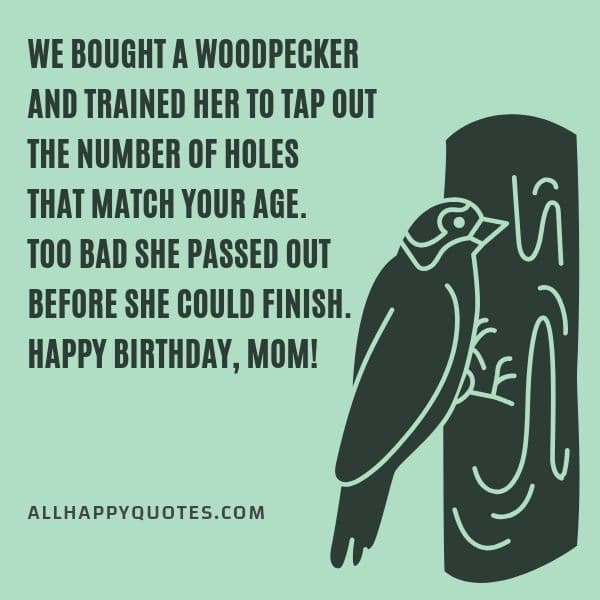 birthday wishes for mom funny
