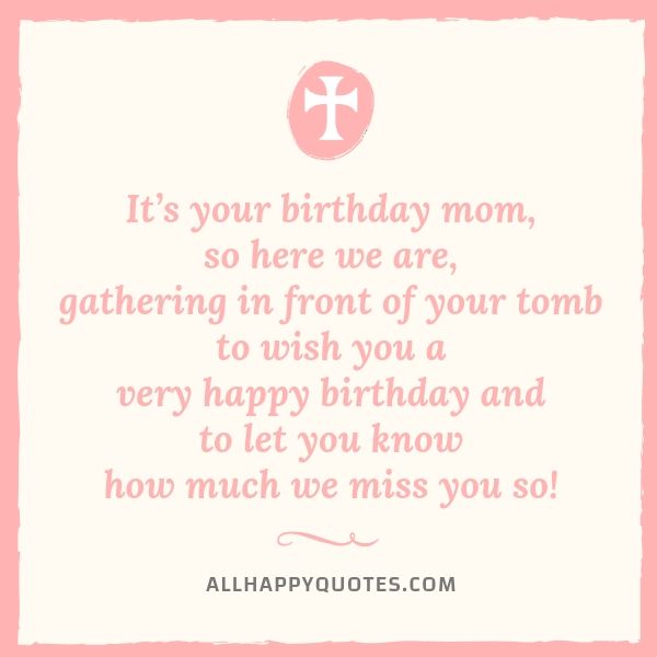 birthday wishes for mom who has passed away