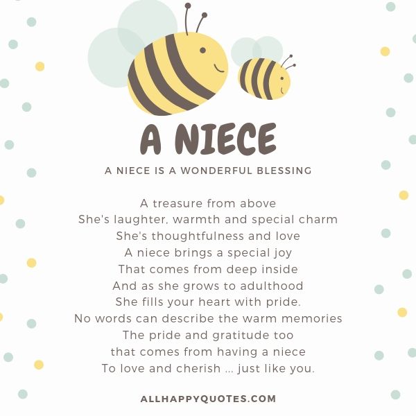 birthday wishes for niece poems