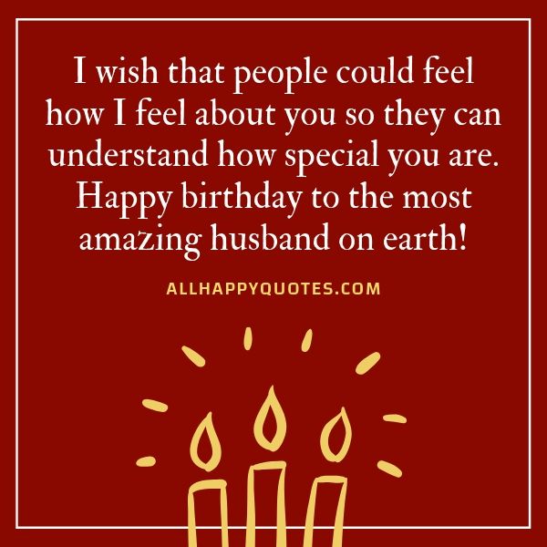 birthday wishes to your husband