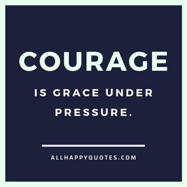 grace under pressure