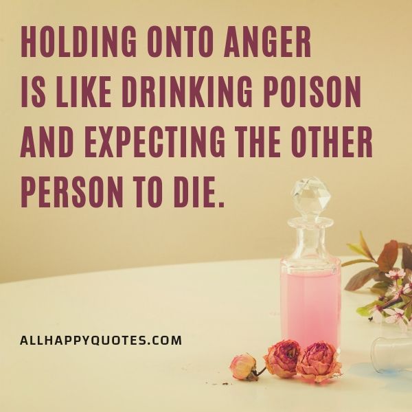 holding onto anger