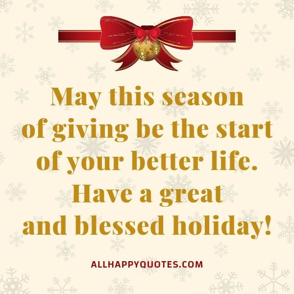 may this season of giving