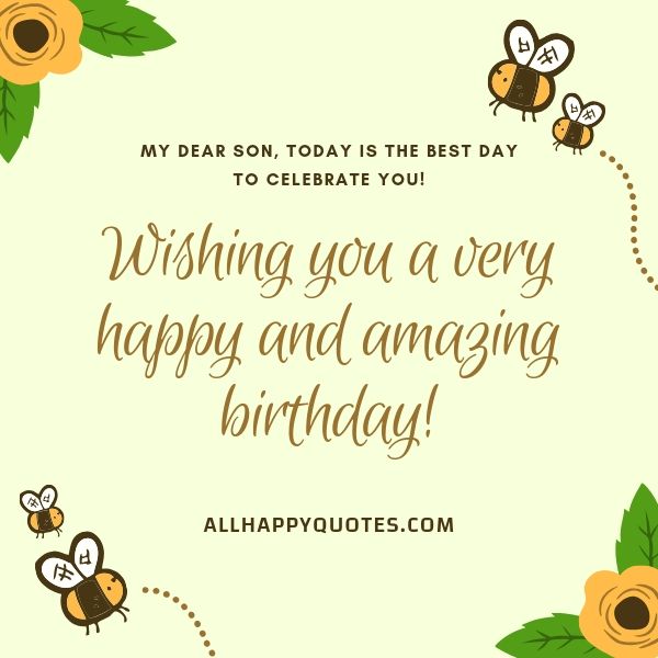 birthday wishes for son on instagram