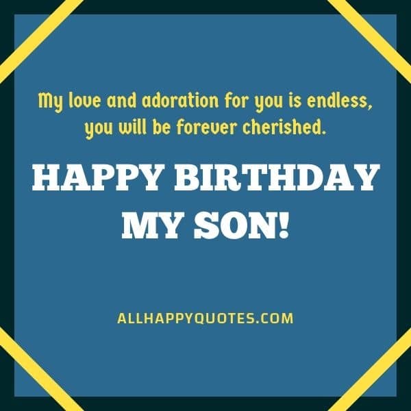 birthday wishes for son turning