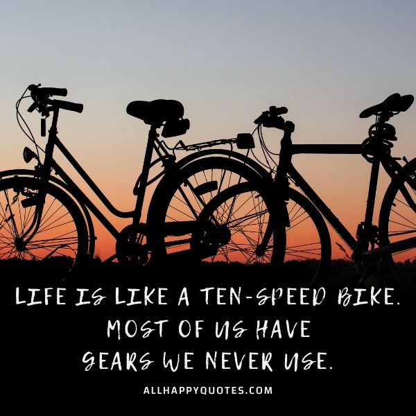 life is like a bike