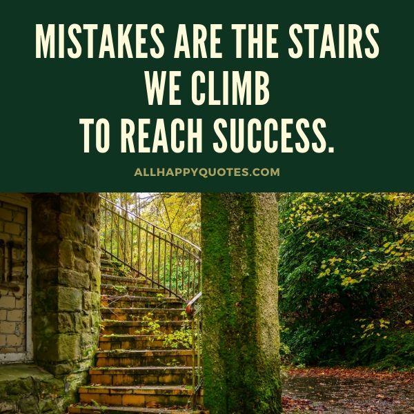 mistakes are stairs