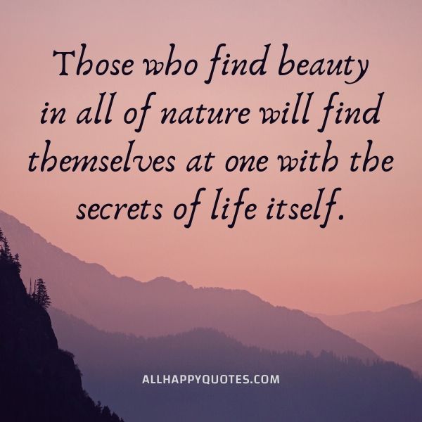 nature quotes about beauty
