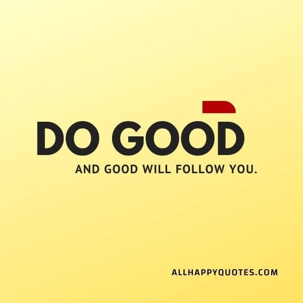 do good