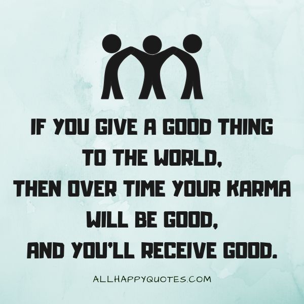 karma quotes on love