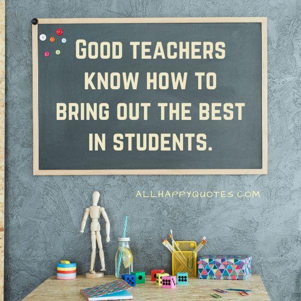 good teachers