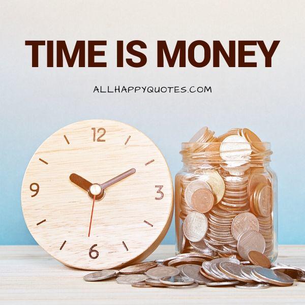 time is money