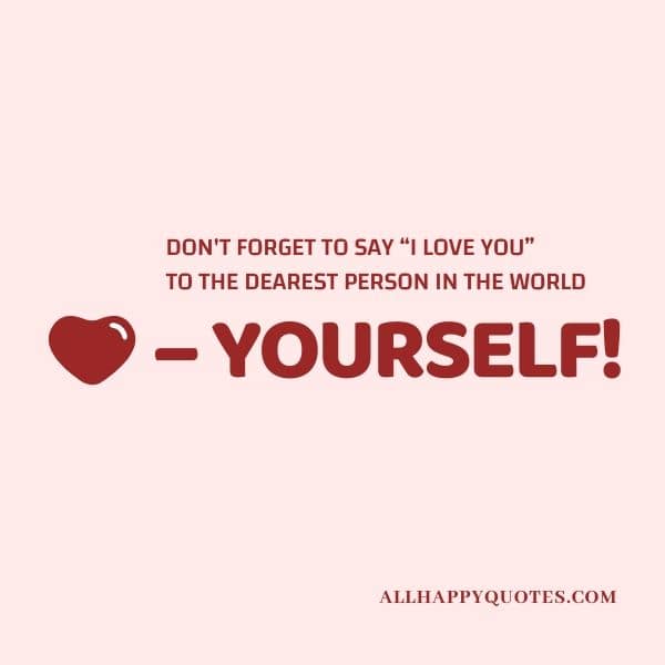 self love quote of the day