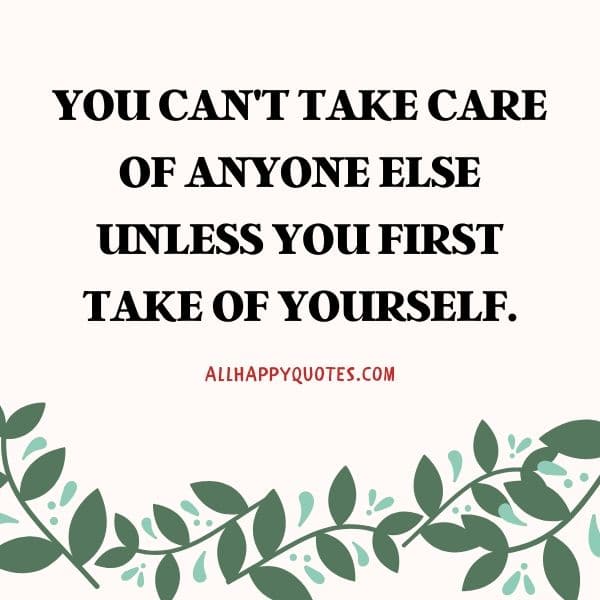 importance of self care quotes