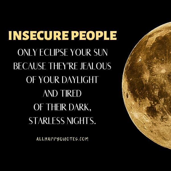 insecure people