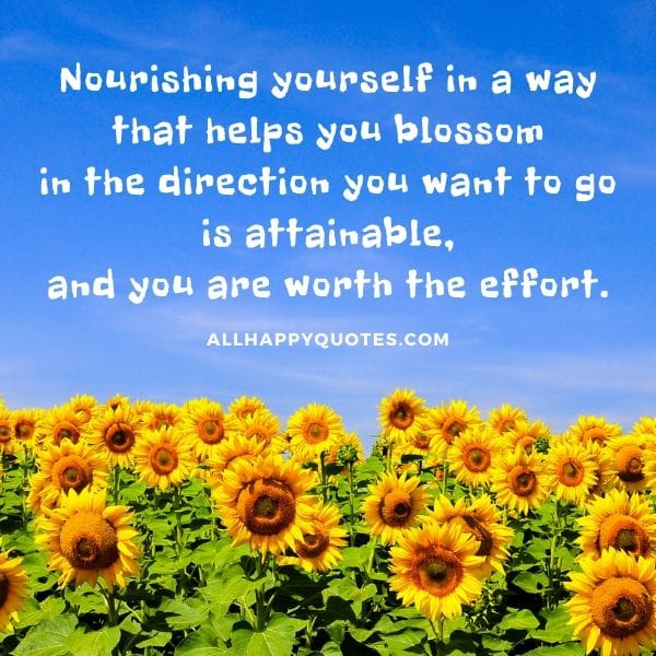 nourishing yourself